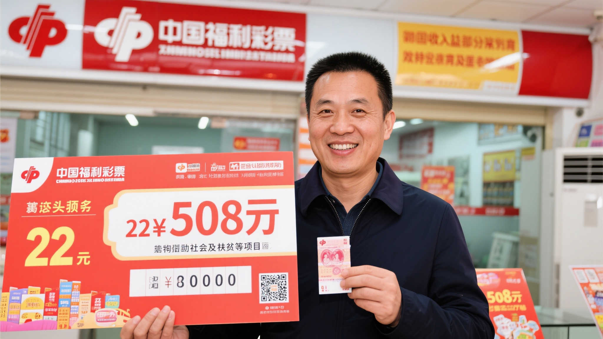 男子22元中福彩508万 因放弃一码与5500万大奖擦肩而过 男子22元中福彩508万 因放弃一码与5500万大奖擦肩而过